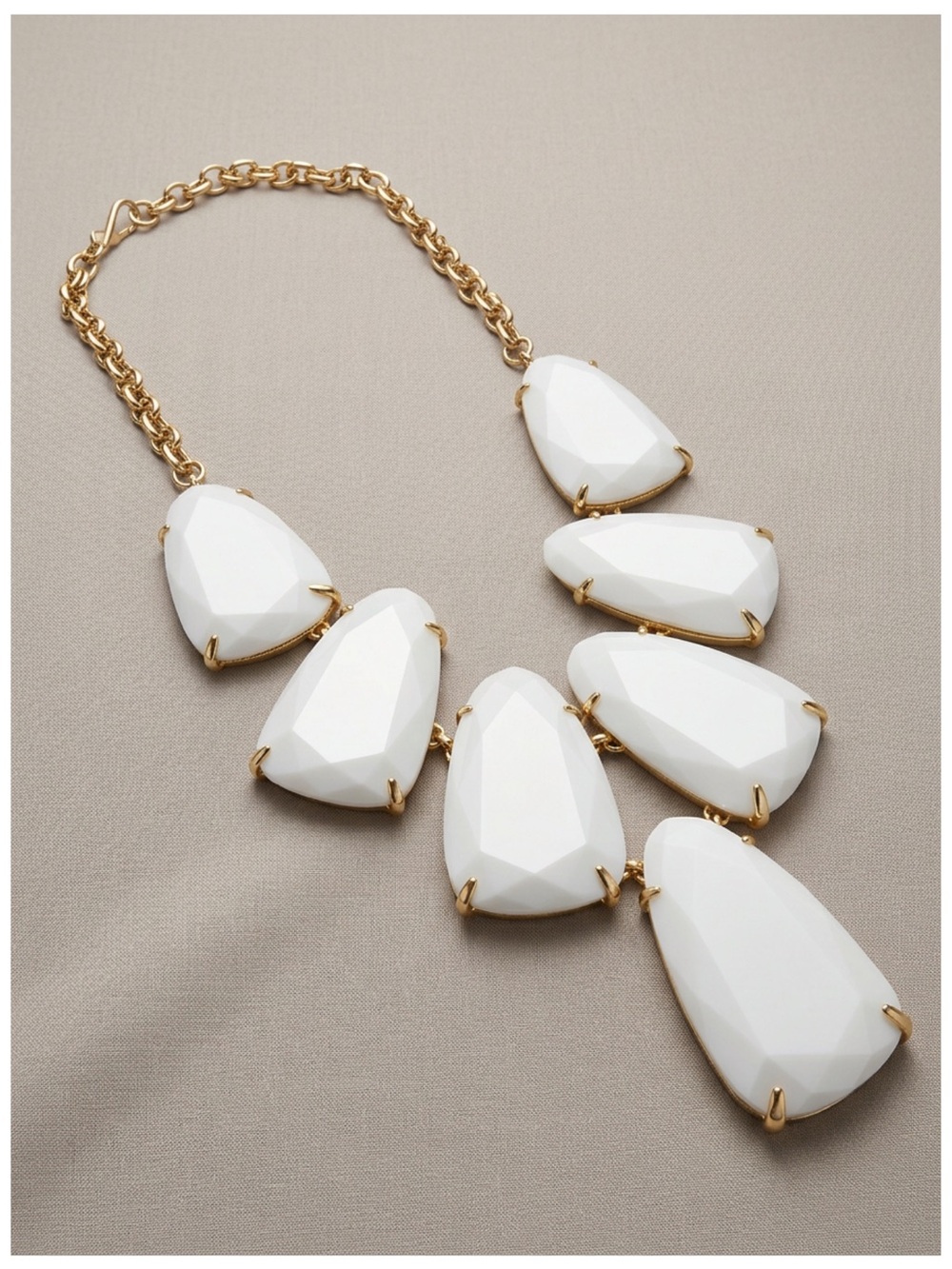 Kendra Scott White Harlow Statement Necklace
